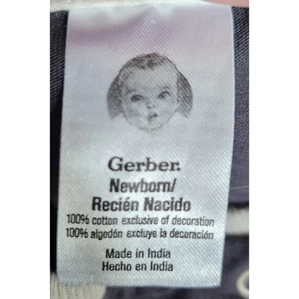 Carter's & Gerber Sleepers (5) Newborn NB‎ 0-3M Baby Pajamas Zip Up Cotton